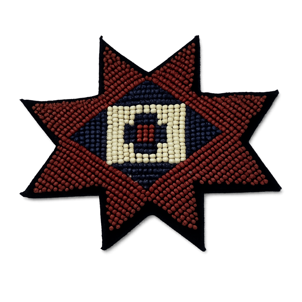 Beaded Hand Embroidery Badges