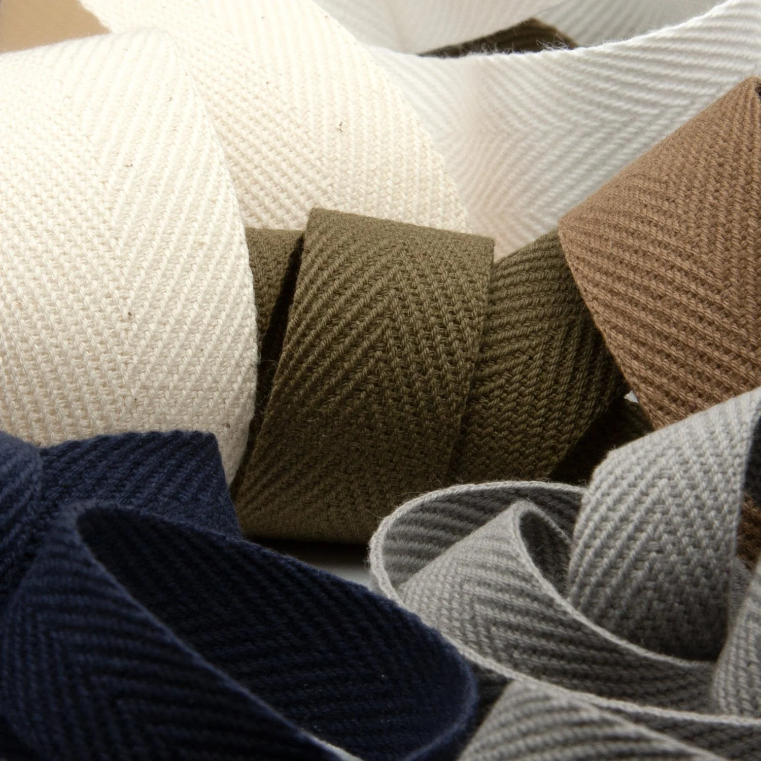 Custom Herringbone Cotton Webbing Tape